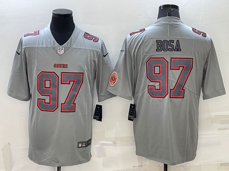 Cheap Men San Francisco 49ers 97 Bosa Grey 2022 Nike Limited Vapor Untouchable NFL Jersey